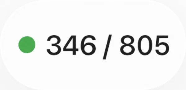 App MM Numismatica, contatore in tempo reale degli utenti online nell'intestazione dell'asta: 346 su 805
